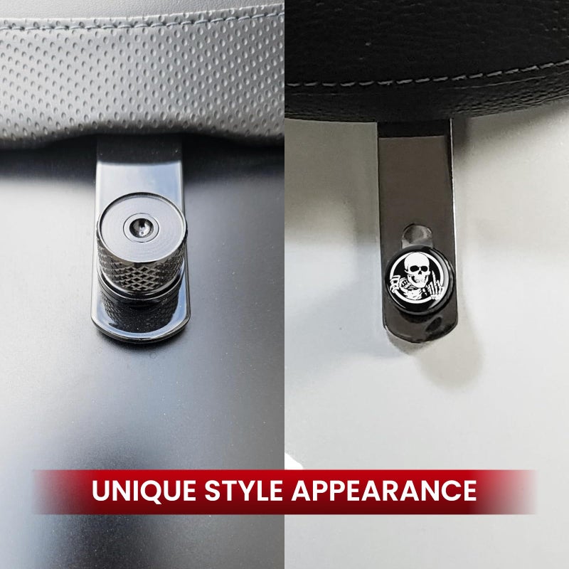 GUAIMI Stainless Knurled Fender Seat Bolt Screw 1/4"-20 Thread Compatible with Harley 1996-2026 Sportster Dyna Softail Touring CVO - American Flag -Chrome - Image 3